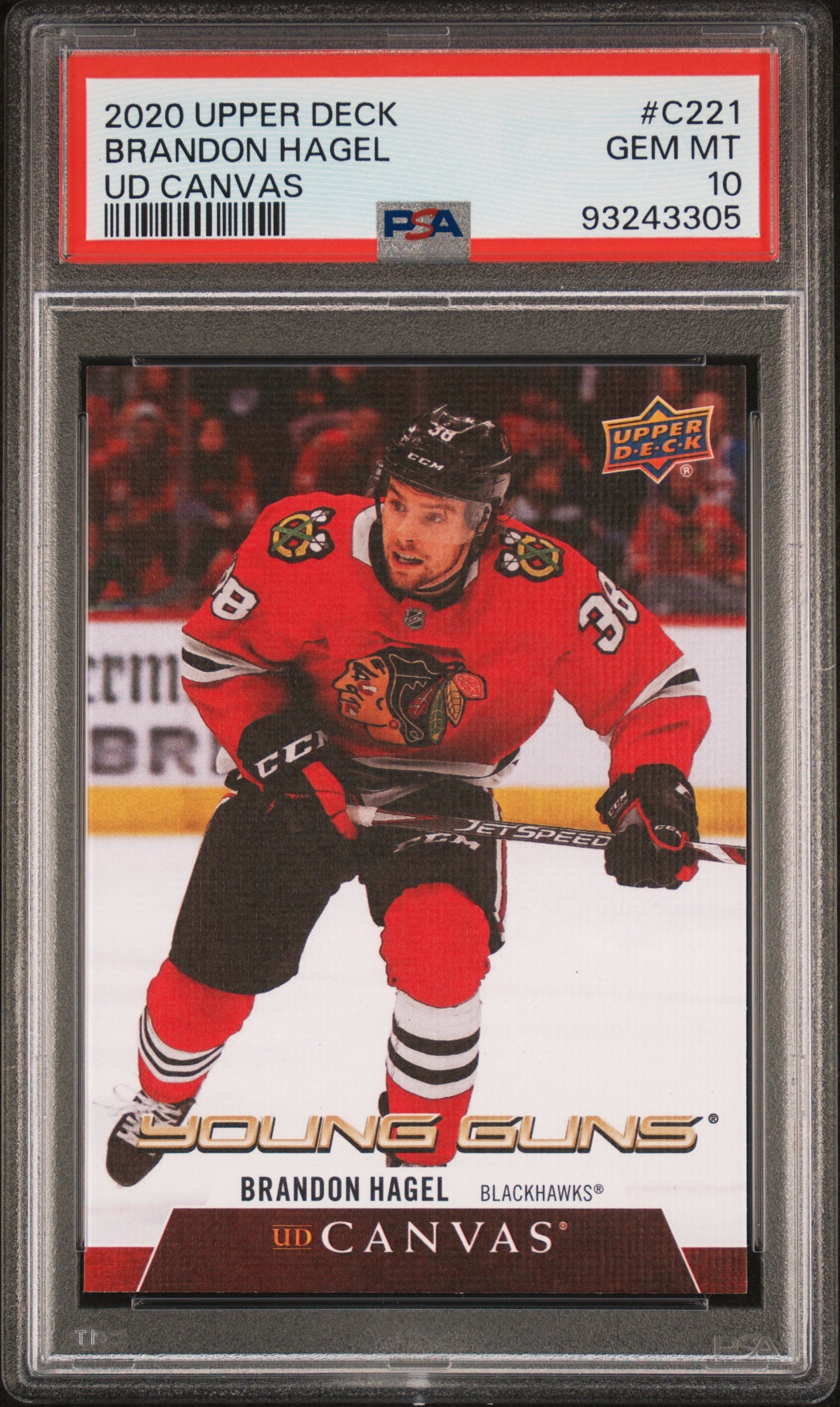 2020 Upper Deck Ud Canvas #C221 Brandon Hagel Ud Canvas PSA 10