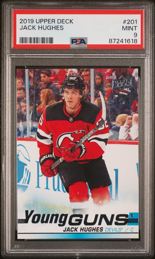 2019 Upper Deck #201 Jack Hughes PSA 9