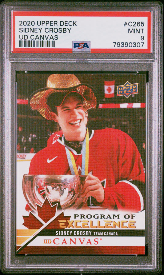 2020 Upper Deck Ud Canvas #C265 Sidney Crosby Ud Canvas PSA 9