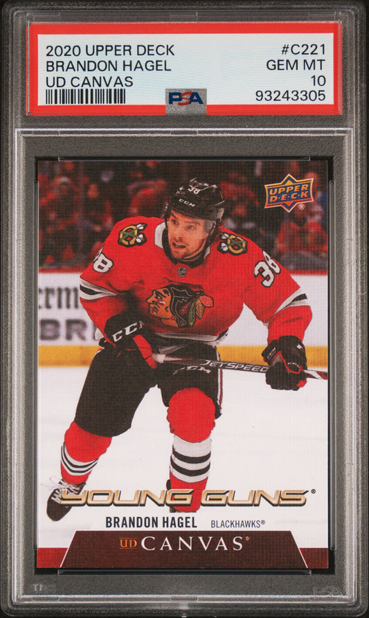 2020 Upper Deck Ud Canvas #C221 Brandon Hagel Ud Canvas PSA 10