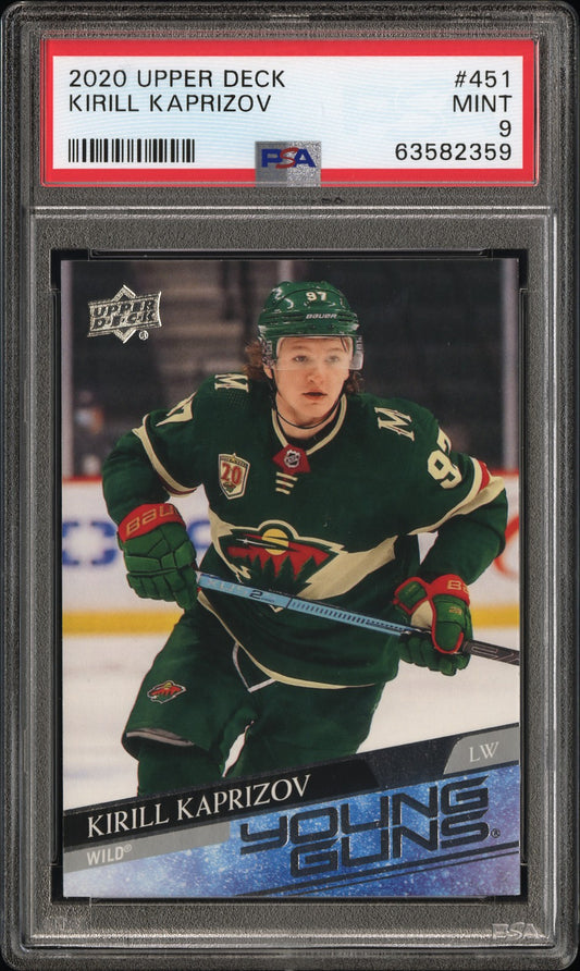 2020 Upper Deck #451 Kirill Kaprizov PSA 9
