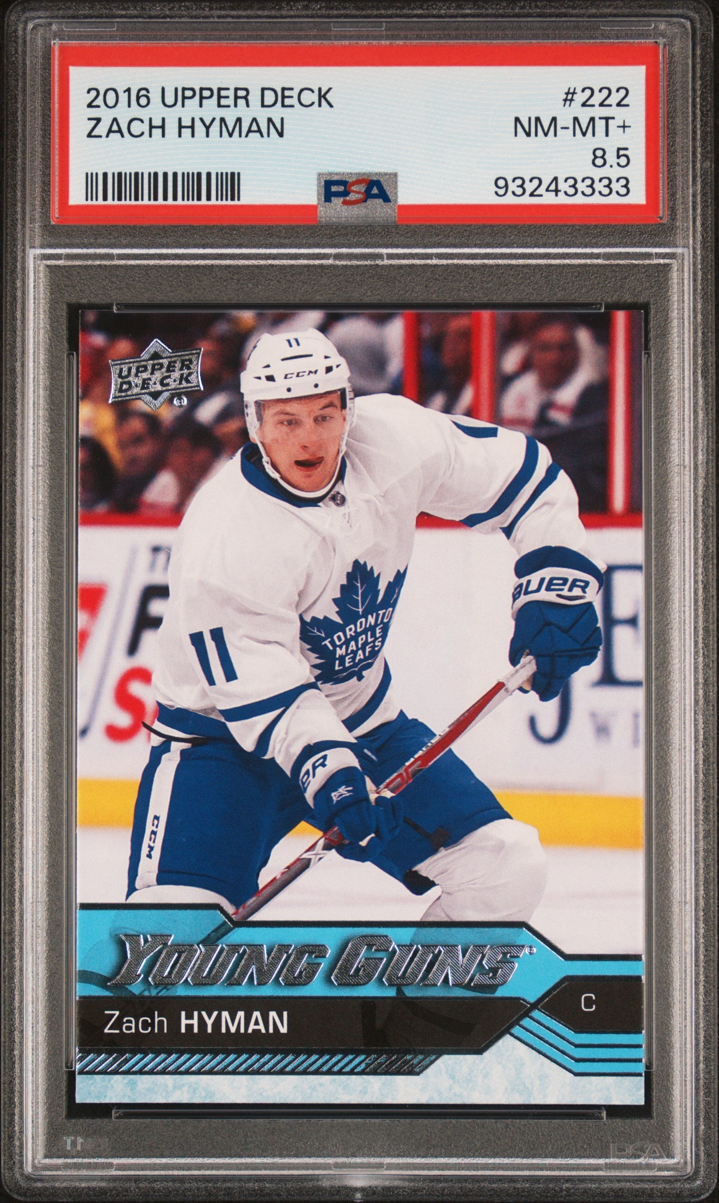 2016 Upper Deck #222 Zach Hyman PSA 8.5
