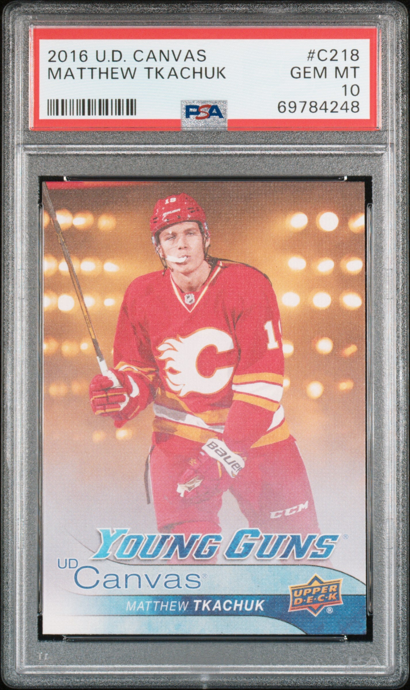 2016 Upper Deck Canvas #C218 Matthew Tkachuk PSA 10