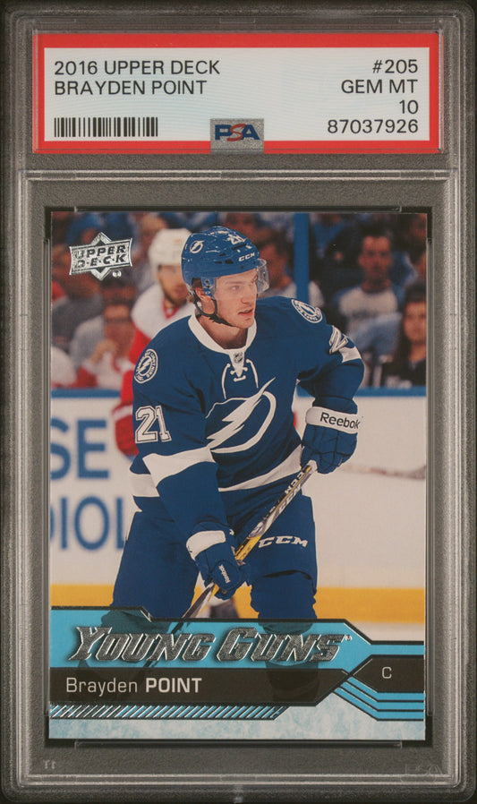 2016 Upper Deck #205 Brayden Point PSA 10