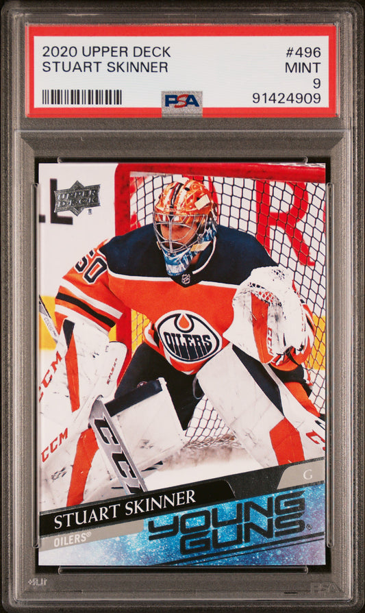 2020 Upper Deck #496 Stuart Skinner PSA 9