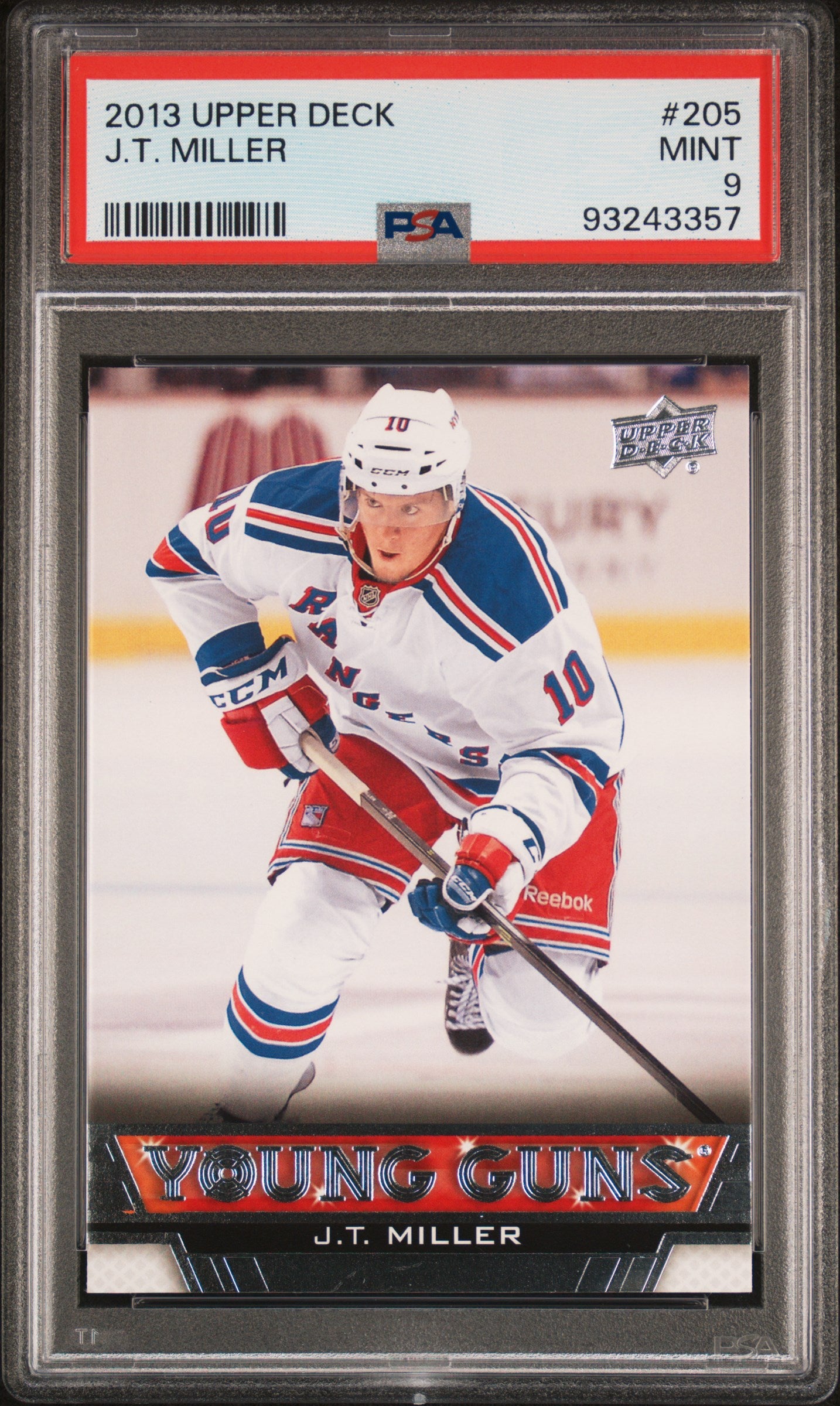2013 Upper Deck #205 J.T. Miller PSA 9